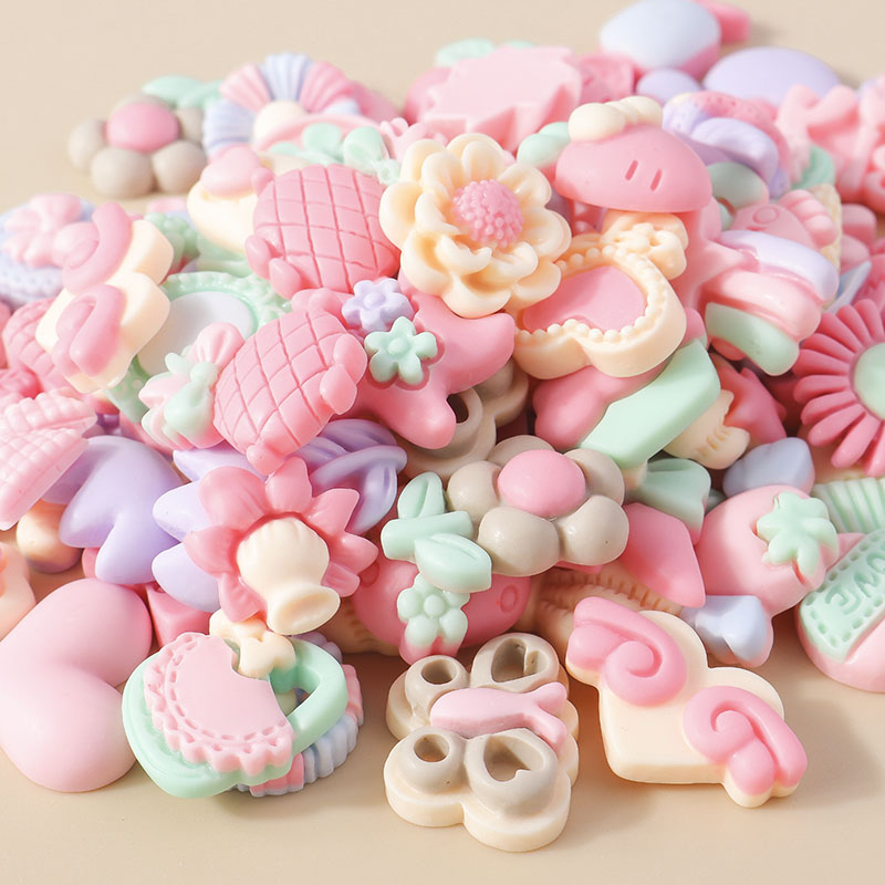 15pcs Mixed Resin Pink Color V - Body Jewelry Flat Back recension och pris
