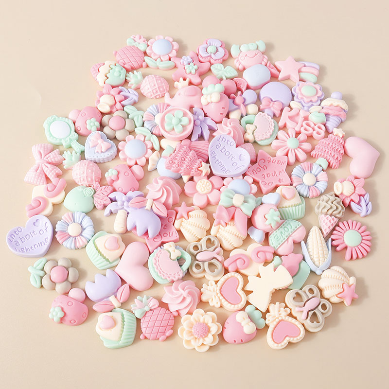 15pcs Mixed Resin Pink Color V - Body Jewelry Flat Back recension och pris