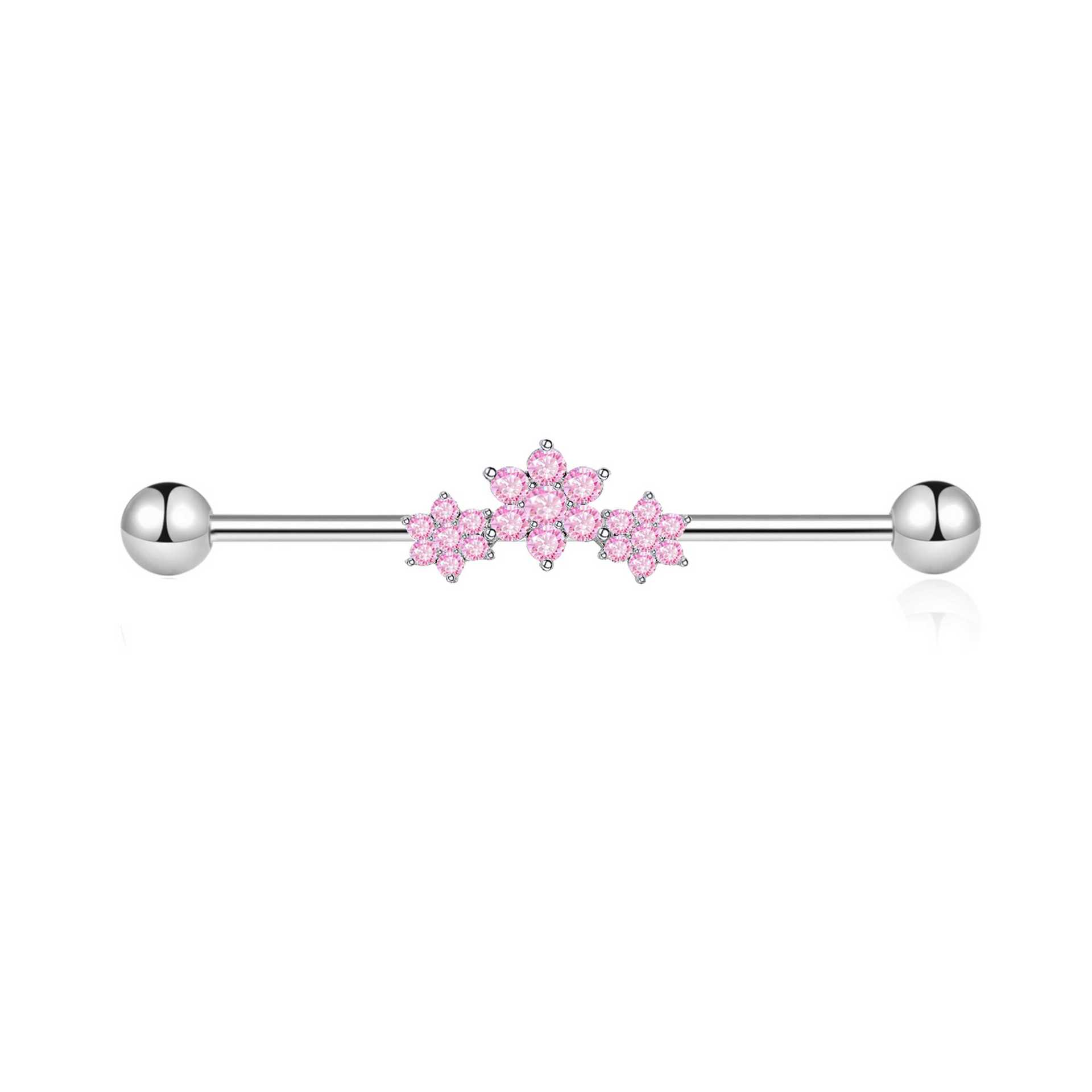 Gold Plated Industrial Piercin - Body Jewelry Barbell recension och pris