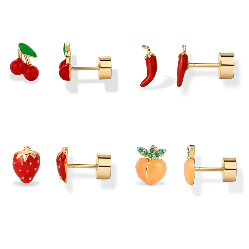 2pcs Cartilage Earrings Stud f - Body Jewelry Flat Back recension och pris
