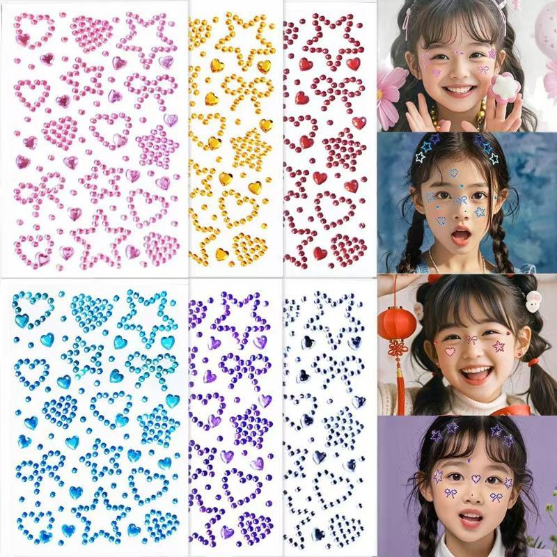 1 Sheet Colorful Self Adhesive - Body Jewelry Eyebrow recension och pris