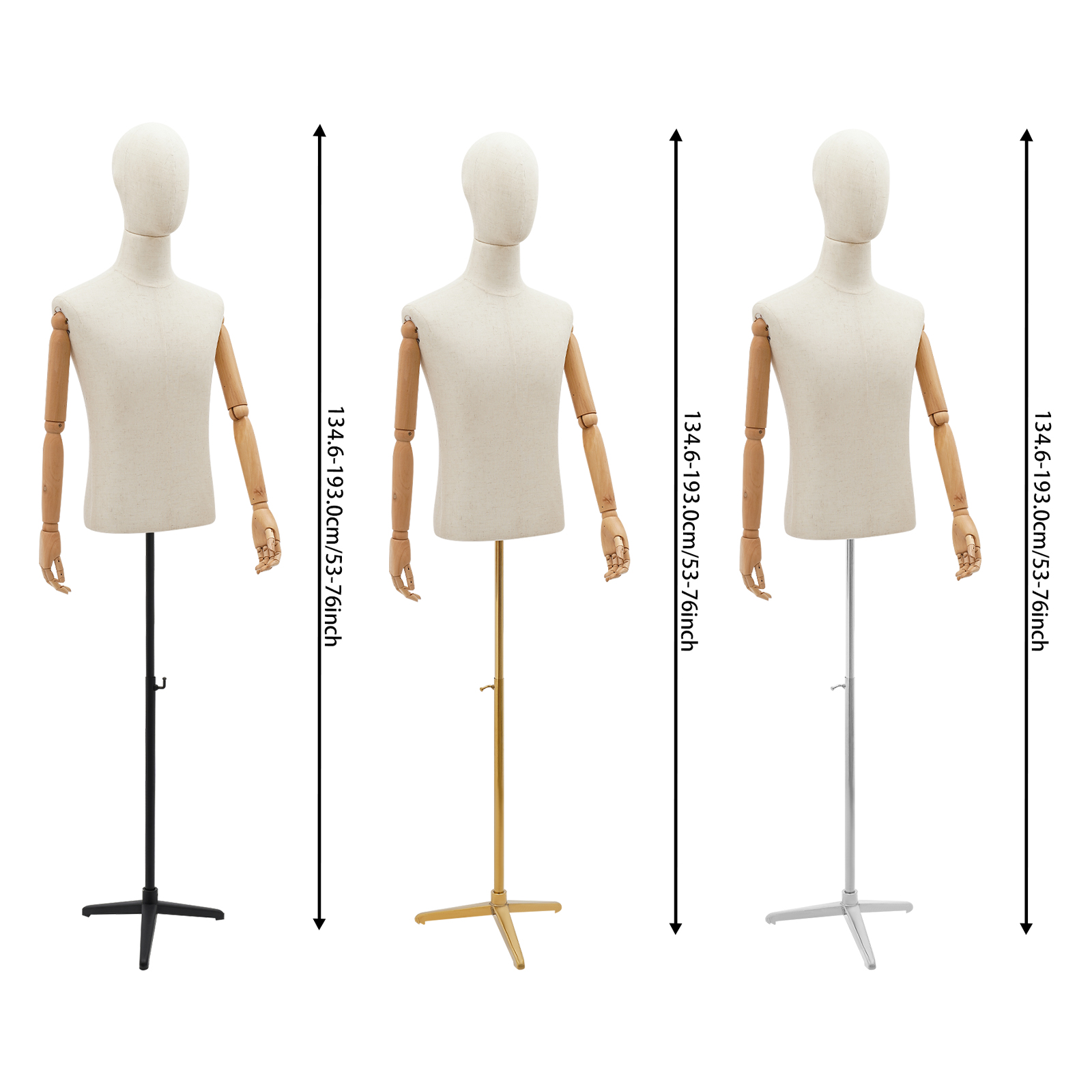 53-76in Adjustable Male Torso  - Body Jewelry In Store recension och pris