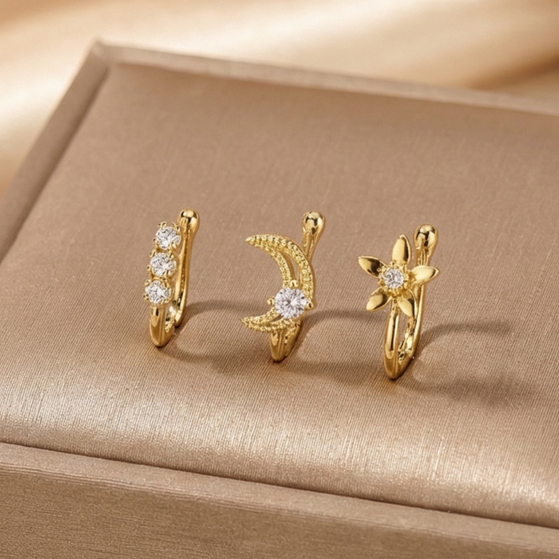 3-piece retro light luxury nos - Body Jewelry Nose Studs recension och pris