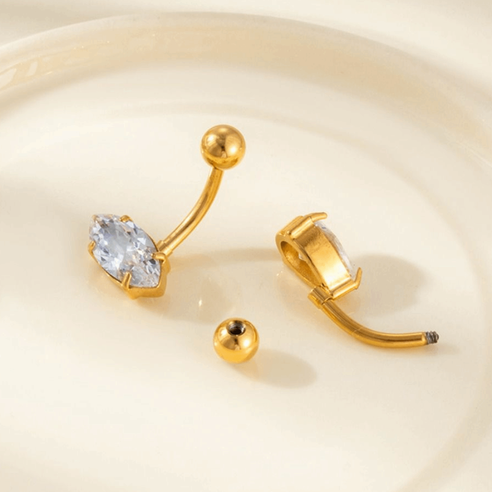 Elegant Shockproof Belly Butto - Body Jewelry Barbell recension och pris