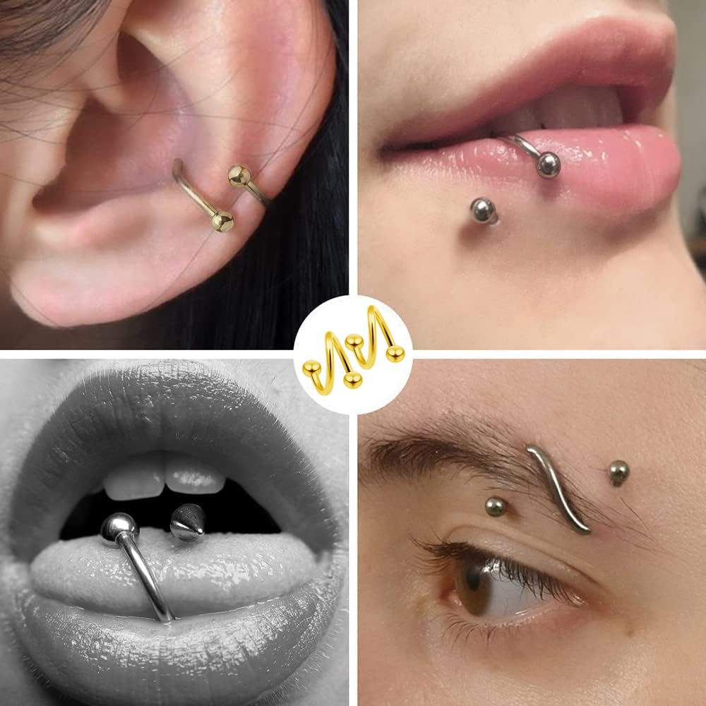 Women's Spiral Earrings Pierci - Body Jewelry Septum recension och pris