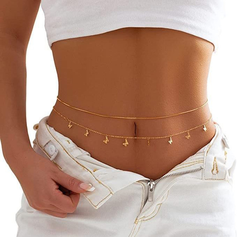 Fashion Simple Double Layer Be - Body Jewelry Outfit recension och pris