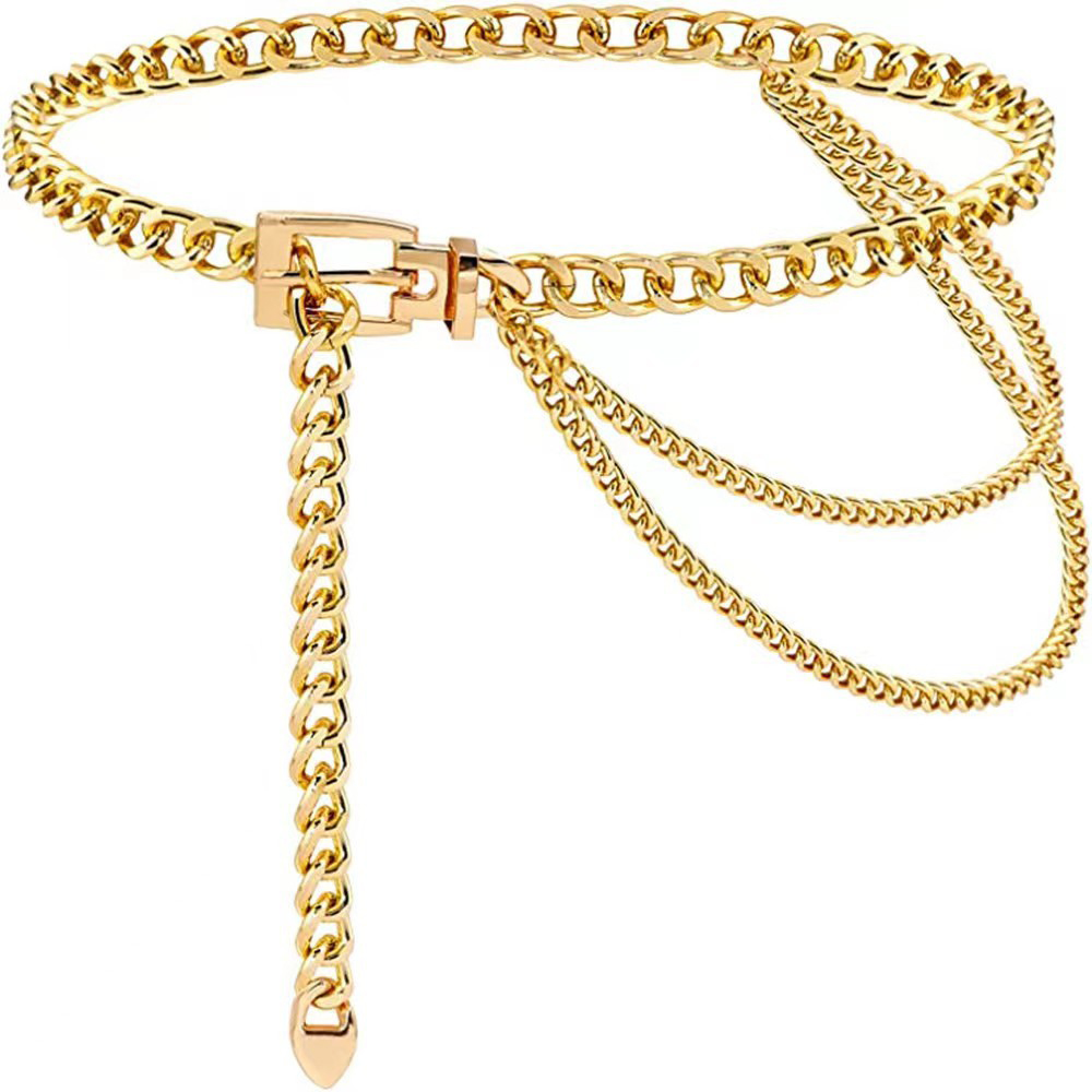 Punk Waist Chain Metal Belt La - Body Jewelry Types recension och pris