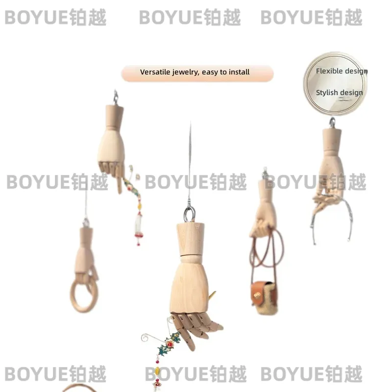 Solid Wood Hand Model Ring Dis - Body Jewelry In Store recension och pris