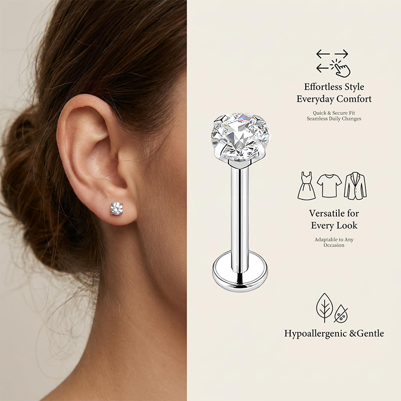 20G/18G/16G Surgical Stainless - Body Jewelry Nose Ring recension och pris